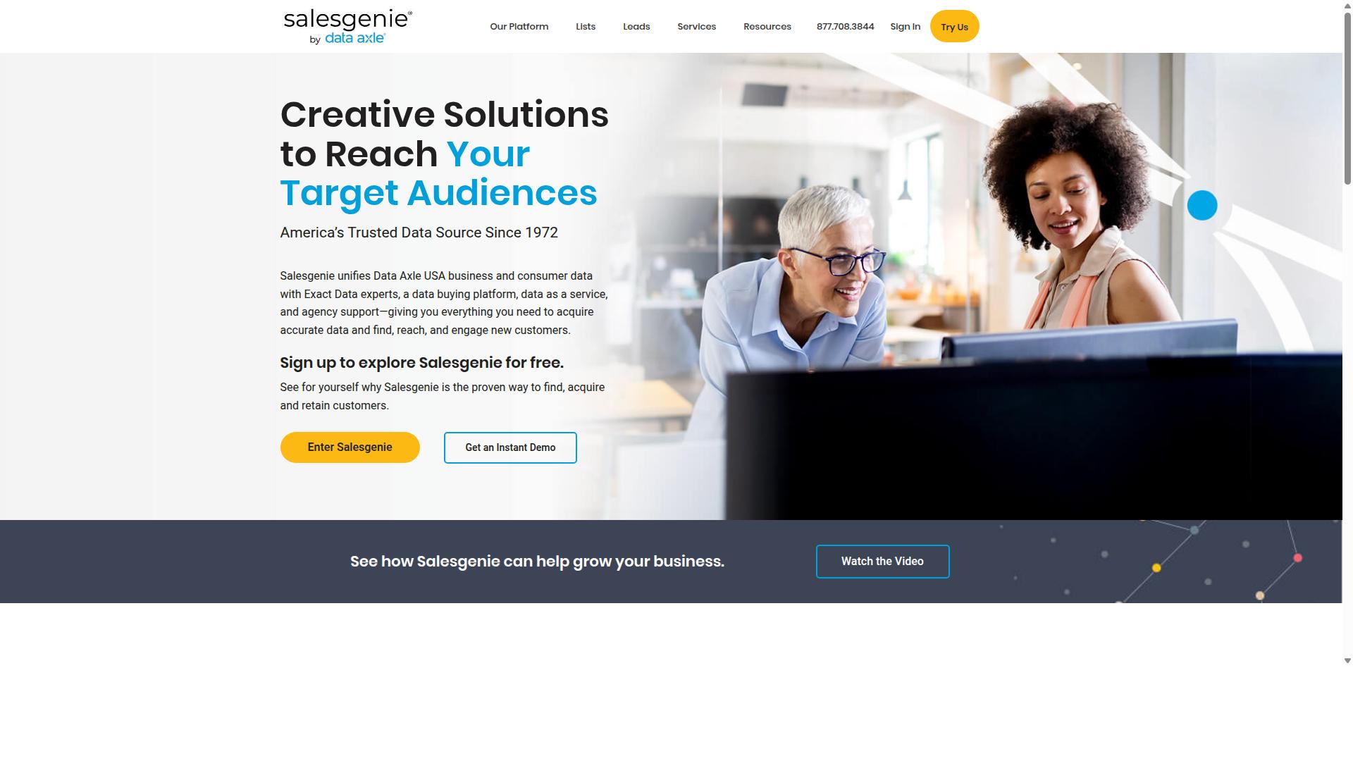 Salesgenie website