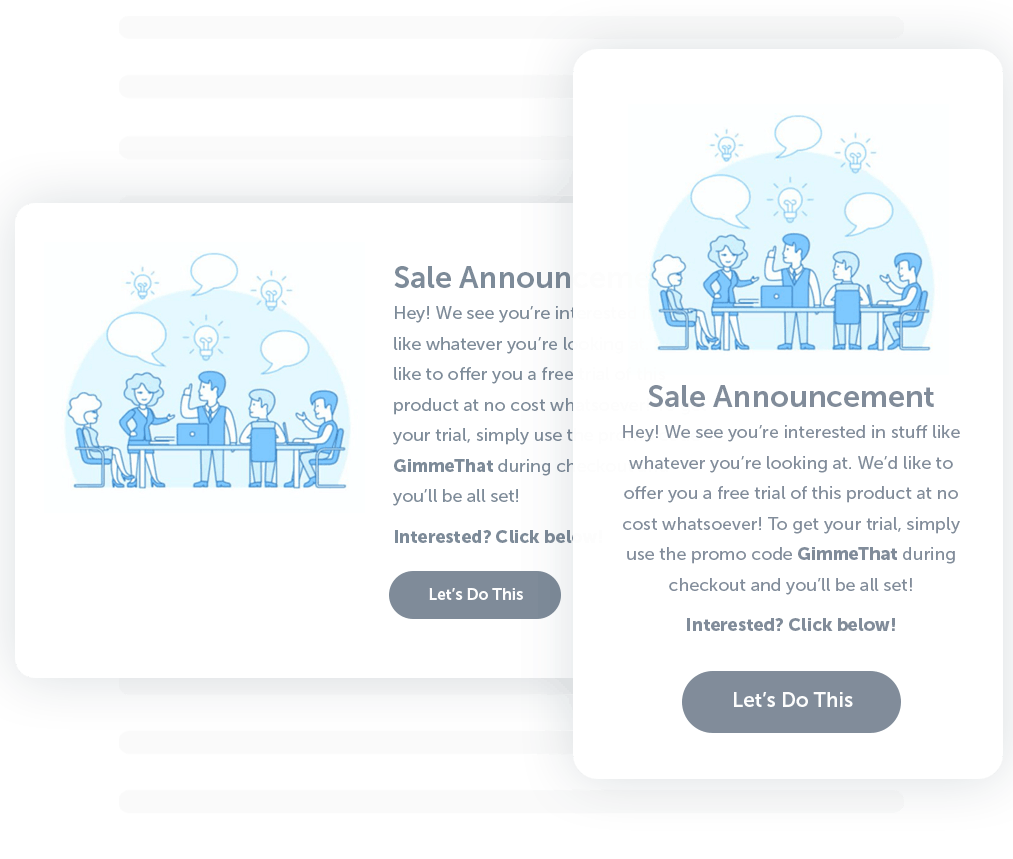 QuickPop is flexible and responsive